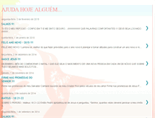 Tablet Screenshot of ajudahojealguem.blogspot.com