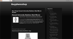 Desktop Screenshot of ibuyphensshop.blogspot.com