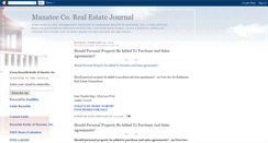 Desktop Screenshot of manateerealestatejournal.blogspot.com