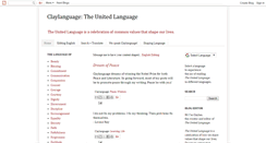 Desktop Screenshot of claylanguage.blogspot.com