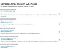 Tablet Screenshot of correspondence-chess-in-cyberspace.blogspot.com