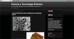 Desktop Screenshot of cienciaytecnologiaextrema.blogspot.com