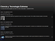 Tablet Screenshot of cienciaytecnologiaextrema.blogspot.com