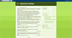 Desktop Screenshot of keratinvitapro.blogspot.com