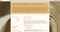 Desktop Screenshot of doingitthelittleway.blogspot.com