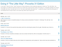 Tablet Screenshot of doingitthelittleway.blogspot.com