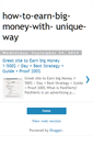 Mobile Screenshot of earn-big-money-with-unique-ptc.blogspot.com
