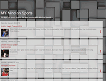 Tablet Screenshot of mymindonsports.blogspot.com