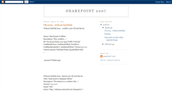 Desktop Screenshot of mssharepoint07.blogspot.com