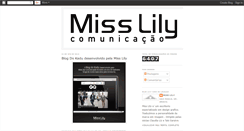 Desktop Screenshot of misslilycomunicacao.blogspot.com