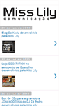 Mobile Screenshot of misslilycomunicacao.blogspot.com