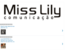 Tablet Screenshot of misslilycomunicacao.blogspot.com