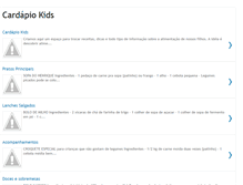 Tablet Screenshot of cardapiokids.blogspot.com