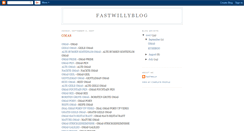 Desktop Screenshot of fastwillyblog.blogspot.com