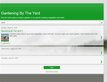 Tablet Screenshot of gardenbytheyard.blogspot.com