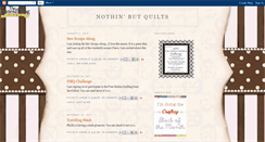 Desktop Screenshot of nothinbutquilts.blogspot.com