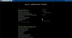 Desktop Screenshot of maleliberationfront.blogspot.com