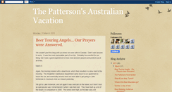 Desktop Screenshot of pattersonsaustralianvacation.blogspot.com