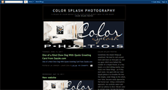 Desktop Screenshot of colorsplashphotography.blogspot.com