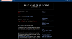 Desktop Screenshot of elfstaranymore.blogspot.com