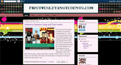 Desktop Screenshot of firstwesleyanstudents.blogspot.com