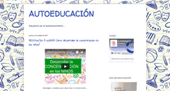 Desktop Screenshot of educacionautoeducacion.blogspot.com
