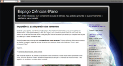 Desktop Screenshot of espacociencias6ano.blogspot.com