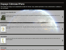 Tablet Screenshot of espacociencias6ano.blogspot.com