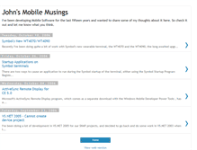 Tablet Screenshot of johnsmobilemusings.blogspot.com