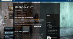 Desktop Screenshot of metaheurism.blogspot.com