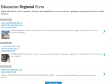 Tablet Screenshot of educacionregionalpuno.blogspot.com