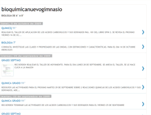 Tablet Screenshot of bioquimicanuevogimnasio.blogspot.com