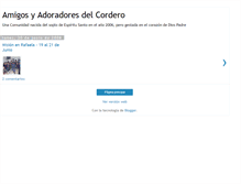 Tablet Screenshot of amigosyadoradores.blogspot.com