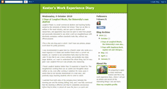 Desktop Screenshot of kestersworkexperiencediary.blogspot.com