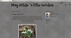 Desktop Screenshot of mayhildesverden.blogspot.com