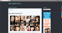 Desktop Screenshot of hair-style-trend2013.blogspot.com