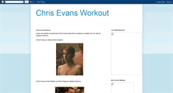 Desktop Screenshot of chris-evans-workout-diet.blogspot.com