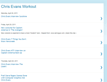 Tablet Screenshot of chris-evans-workout-diet.blogspot.com