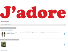 Tablet Screenshot of jadoreinc.blogspot.com