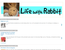 Tablet Screenshot of lifewithrabbit.blogspot.com