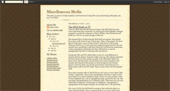 Desktop Screenshot of miscellaneousmedia.blogspot.com