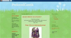 Desktop Screenshot of prelovedcantik.blogspot.com