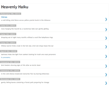 Tablet Screenshot of heavenly-haiku.blogspot.com