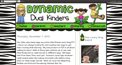 Desktop Screenshot of dynamicdualkinders.blogspot.com