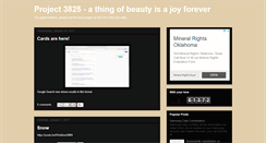 Desktop Screenshot of project3825.blogspot.com