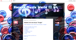 Desktop Screenshot of koreanmusicworld.blogspot.com