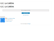 Tablet Screenshot of lacarena.blogspot.com