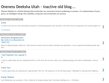 Tablet Screenshot of onenessutah.blogspot.com