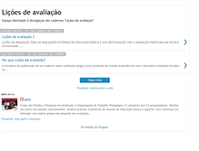 Tablet Screenshot of licoesdeavaliacao.blogspot.com