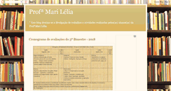 Desktop Screenshot of professoramari.blogspot.com